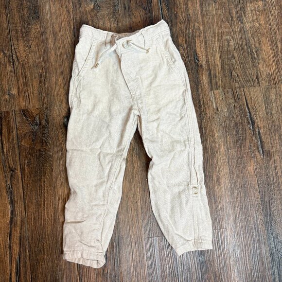 Gymboree cream linen blend pants - Picture 1 of 3